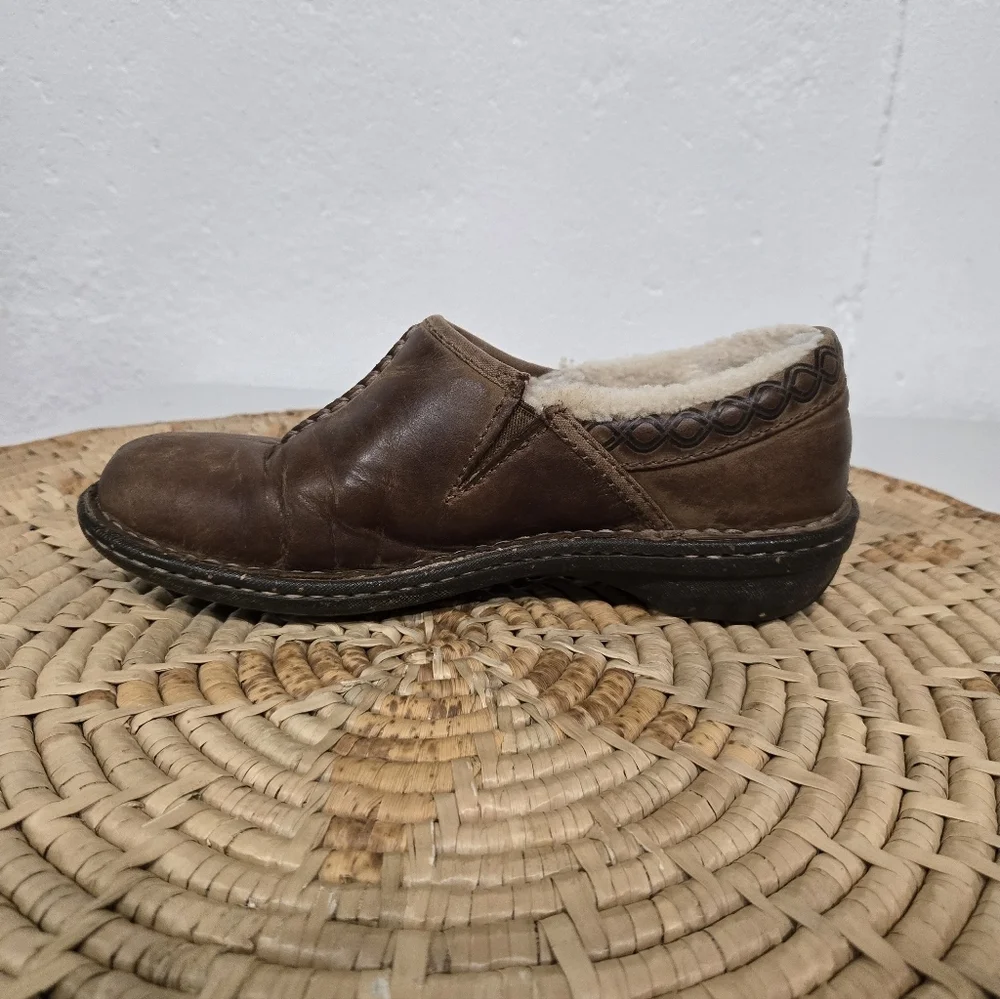 UGG Brown Distressed Leather Loafer